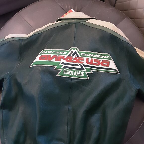 VINTAGE AVIREX VARSITY LEATHER JACKET - Picture 3 of 17